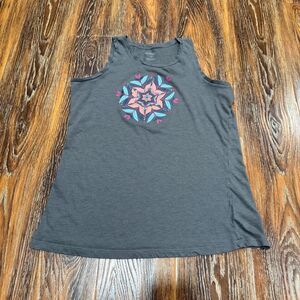 Columbia Women’s‎ L Gray Colorful Tank Top Floral Medallion Top